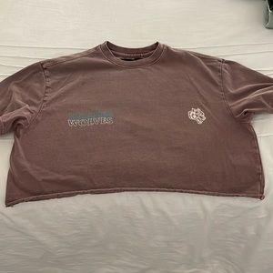 Darc Sport cropped tee, xs, mauve